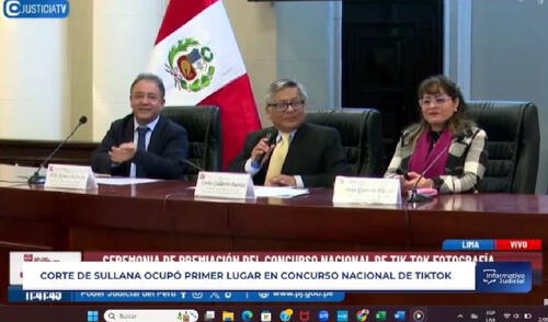 El evento contó con la presencia de autoridades del Poder Judicial, incluyendo a Carlos Alberto Calderón. Fuente:Difusión. El evento contó con la presencia de autoridades del Poder Judicial, incluyendo a Carlos Alberto Calderón. Fuente:Difusión.