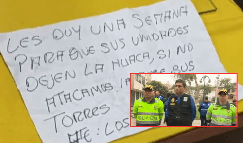 El alcalde de Los Olivos, Castillo, anunció que, luego de las amenazas, se coordinó con la PNP para aumentar el patrullaje.