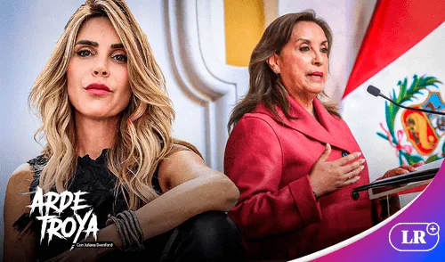 Juliana Oxenford criticó a Dina Boluarte por sus viajes a Japón e Indonesia. Foto: Composición/LR Juliana Oxenford, Dina Boluarte