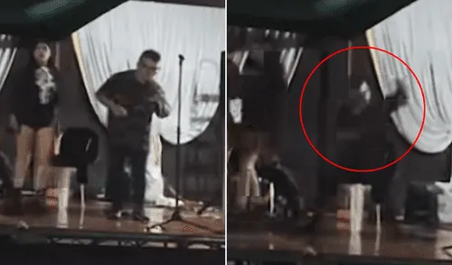 Loreto, cantante, descarga eléctrica