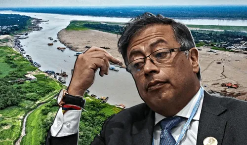 Gustavo Petro denunció al Perú de supuestamente copar parte del territorio de Colombia. Foto: Composición/LR Gustavo Petro