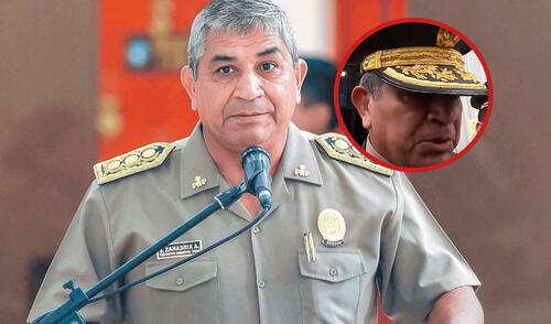 El gral. Zanabria respondió ante la asignación de vehículos de lujo para altos mandos de la PNP. Foto: Composición LR