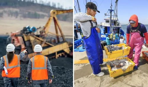 Luego de la caída de mayo, la minería y pesca mostraron mejores señales en la producción de junio. Foto: composición LR/Andina PBI