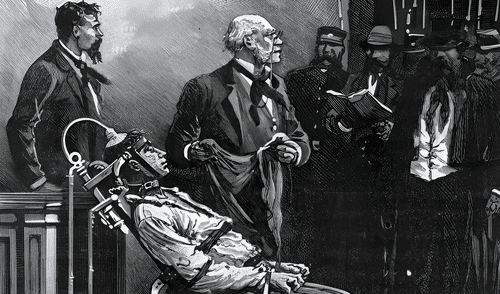 William Kemmler fue el primer hombre ejecutado en la silla eléctrica en EEUU.