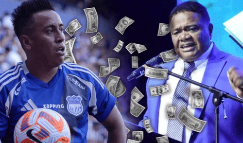Christian Cueva fue una de las grandes contrataciones de Emelec. Foto: composición LR/Emelec Presidente de Emelec impacta al revelar millonaria deuda del equipo de Christian Cueva