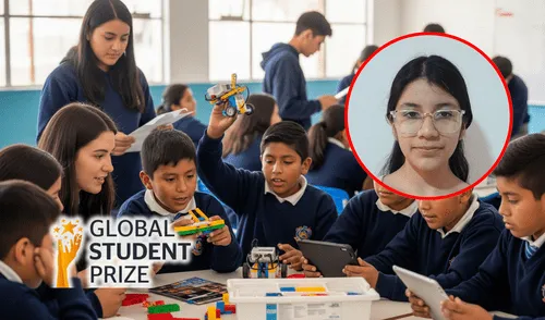 Adriana Alvarado es una estudiante peruana y finalista del Global Student Prize 2025.