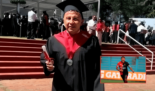 El exdelantero del Melgar se graduó con honores en la carrera de Derecho.
