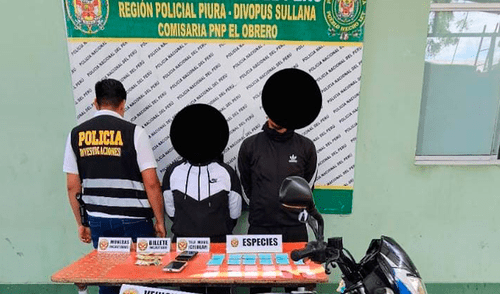 Detenidos formaban parte de 'Los Colochos de Sullana', según dijo la Policía. Foto: PNP