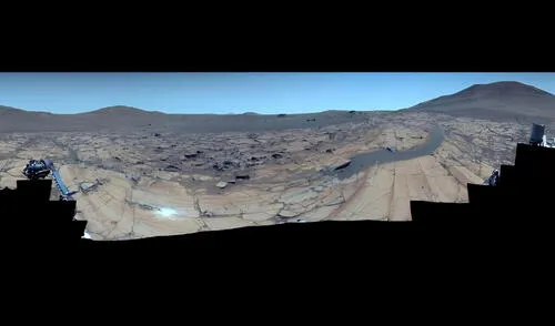 Imagen de Marte destaca diferencias entre terreno y atmósfera, clave científica.