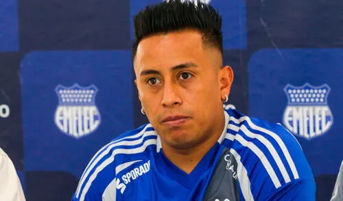 Christian Cueva no estaría convocado para el próximo partido de Emelec. Foto: EFE