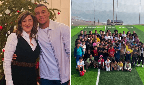 Mamá de Kylian Mbappé llegó a Ancón para ver los avances de la fundación de su hijo en Perú