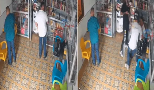 La rápida reacción del policía de civil frustró el robo en la bodega en Puno.