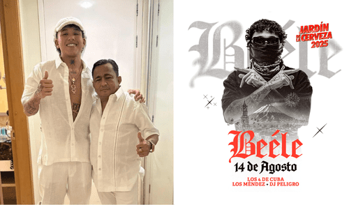 Fallece padre de Beéle, cantante colombiano, días antes de su show en Perú por el aniversario de Arequipa