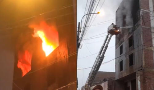 Incendio en Barrios Altos