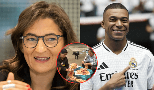 Mamá de Kylian Mbappé es recibida con polladas por vecinos de Ancón