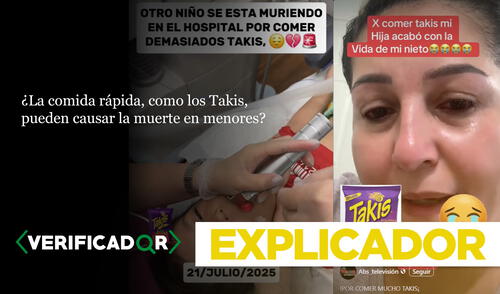 El pediatra Raúl Urquizo aclara que, aunque el consumo excesivo de comida chatarra puede ser perjudicial para la salud, no produce muertes en menores. Foto: composición LR/ Niños mueren por comer Takis