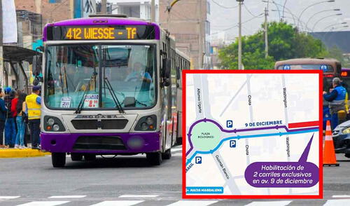 ATU habilita carriles exclusivos y nuevo paradero para el Corredor Morado este 10 de agosto: descubre los desvíos por obras del Metro de Lima
