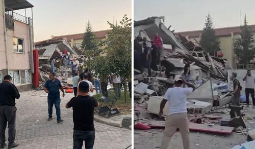 Autoridades piden evacuar viviendas tras terremoto en Turquía. Foto: CNN Turquía