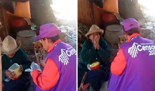 Usuarios en TikTok aplaudieron el noble gesto del joven durante el censo en Áncash.