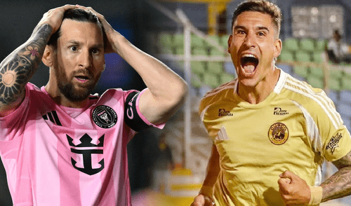 Facundo Callejo afronta su primer temporada en el fútbol peruano. Foto: composición LR/Cusco FC/AFP Goleador de la Liga 1 remece las redes sociales con curiosa 'advertencia' a Lionel Messi