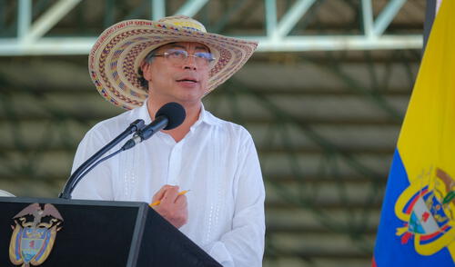 Gustavo Petro criticó a la prensa colombiana tras sus posturas antes conflicto territorial. Foto: Presidencia de Colombia. Gustavo Petro criticó a la prensa colombiana tras sus posturas antes conflicto territorial. Foto: Presidencia de Colombia.