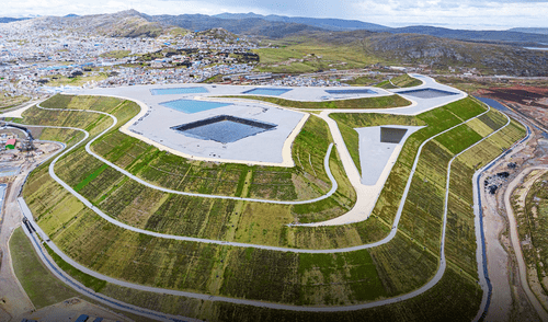Durante cuatro décadas en el botadero Excélsior se acumularon 55 millones de toneladas de residuos mineros, ubicado en el distrito Simón Bolívar, Pasco. Foto: difusión Durante cuatro décadas en el botadero Excélsior se acumularon 55 millones de toneladas de residuos mineros, ubicado en el distrito Simón Bolívar, Pasco. Foto: difusión