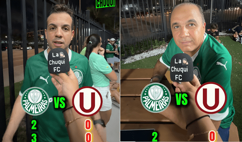 Hinchas del Palmeiras se muestran confiados previo al duelo por Copa Libertadores ante Universitario.