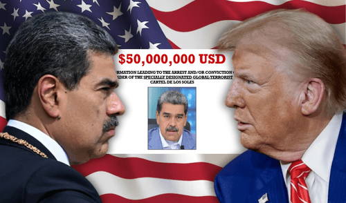 La recompensa fue anunciada por la fiscal general Pam Bondi, quien lo acusa de vínculos con el narcotráfico.