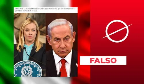 El ministro de Defensa de Italia, Guido Crosetto, fue quien clasificó a Israel como gobierno "deshumanizado". Foto: composición LR/captura de pantalla Giorgia Meloni, premier de Italia, no dijo que Israel "perdió la humanidad" en Gaza