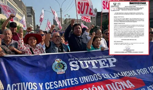 Maestros del Sutep esperan que el Congreso apruebe propuesta. Maestros del Sutep esperan que el Congreso apruebe propuesta.