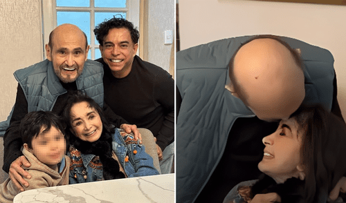 Édgar Vivar y 'La Chilindrina' en la casa de Ernesto Pimentel