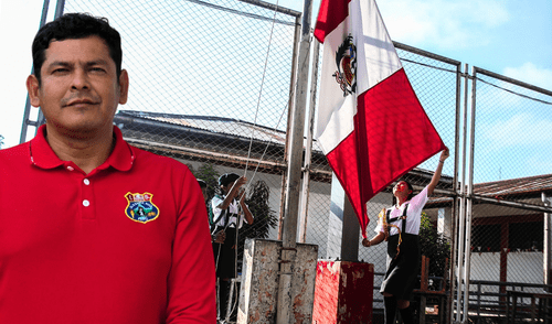 Director del colegio en Santa Rosa declara que la institución busca el encuentro intercultural. Foto: Minedu.