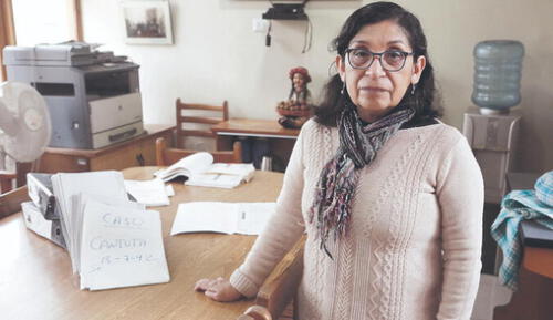 Gloria Cano, abogada de Aprodeh, cuestiona la ley de amnistía Gloria Cano, abogada de Aprodeh, cuestiona la ley de amnistía. Foto: Marco Cotrina