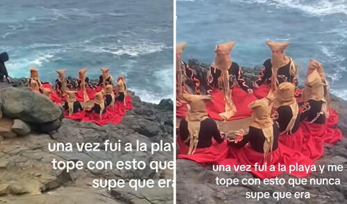 joven se cruza con personas en trajes extraños y encuentra respuestas en TikTok