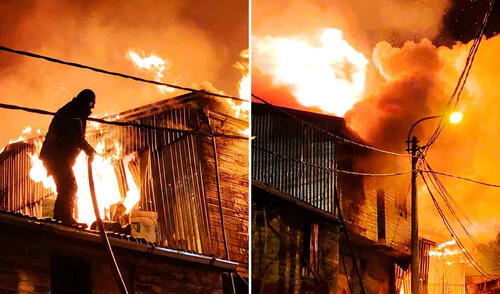 Voraz incendio arrasa con 15 viviendas y deja a decenas de familias sin hogar en La Rinconada