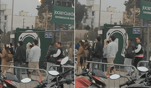 Ambos creadores de contenido fueron captados afuera del Jockey Club.