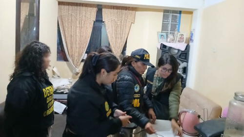 Ocho presuntos miembros de Los Cibernorteños fueron detenidos. Foto: Ministerio Público