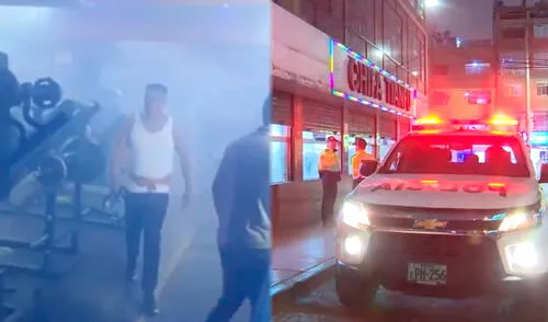 Debido a la explosión, las máquinas del gimnasio quedaron inoperativas. Foto: Composición LR