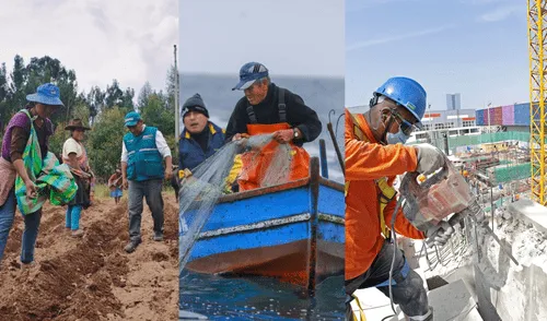El sector agropecuario lideró este crecimiento, con un incremento del 8,76%. Foto: composición/Andina El sector agropecuario lideró este crecimiento, con un incremento del 8,76%