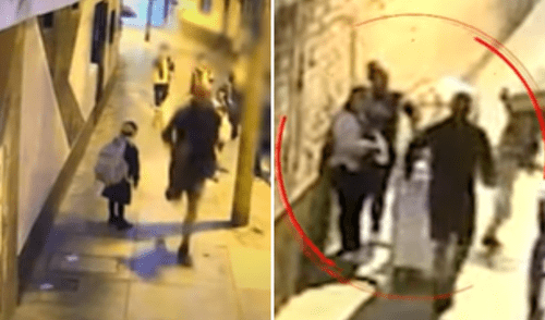 Las cámaras de seguridad captaron el momento en que la víctima buscó refugio, pero el agresor la hirió a pesar de la presencia de sus hijos. Las cámaras de seguridad captaron el momento en que la víctima buscó refugio, pero el agresor la hirió a pesar de la presencia de sus hijos.