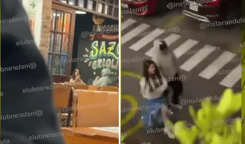 Laura Spoya y Brian Rullan se habrían reencontrado en un restaurante.