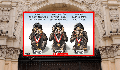 Carlincatura retrata la impunidad que favorece al poder. Foto: composición LR Carlincatura retrata la impunidad que favorece al poder.