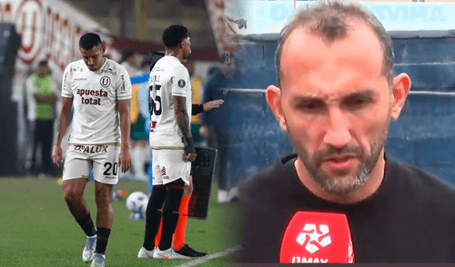 Hernán Barcos, delantero de Alianza Lima lamento la terrible goleada sufrida de Universitario frente a Palmeiras por Libertadores. Foto: composición LR/captura de L1 Max/Sebastián Blanco