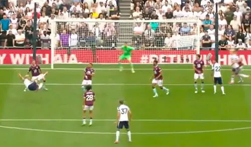 El segundo gol de Richarlison llegó por el lado del campo donde se ubica Oliver Sonne. Foto: captura de ESPN El segundo gol de Richarlison llegó por el lado del campo donde se ubica Oliver Sonne. Foto: captura de ESPN