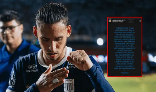 Rinaldo Cruzado deja emotivo mensaje en medio de inminente salida de Erick Noriega de Alianza Lima