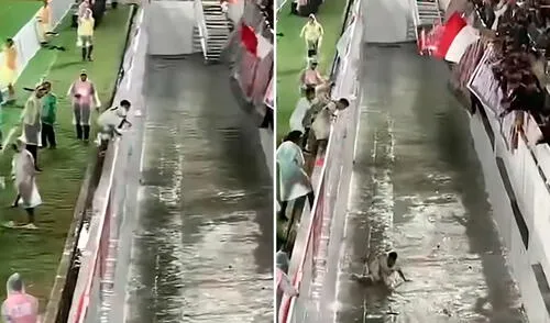 Afortunadamente, el jugador no sufrió lesiones de consideración