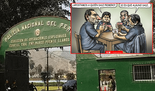Carlincatura de hoy, domingo 17 de agosto, sobre los exjefes de Estado detenidos en el Peru. Foto: Composición/LR Carlincatura