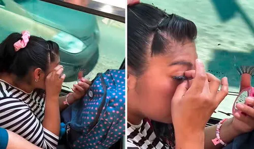 Algunos usuarios en TikTok hicieron bromas y no dudaron en admirar su habilidad para colocarse las pestañas postizas.