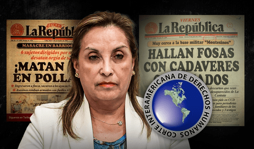 Dina Boluarte desobedeció a la Corte IDH, quien le ordenó frenar la promulgación de la Ley de Amnistía. Foto: Composición/LR Dina Boluarte