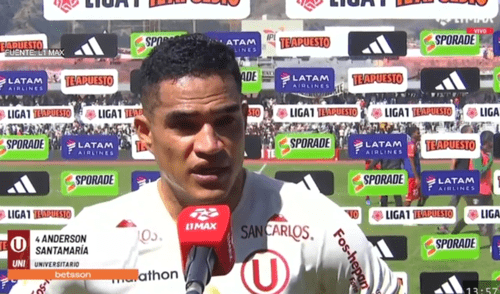 Anderson Santamaría fue titular en el empate de Universitario